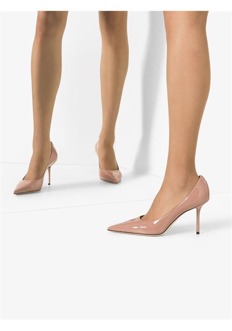 Beige Love 85mm patent leather pumps Jimmy choo - women JIMMY CHOO | LOVE85PWJPNK